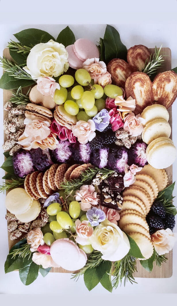 Magazine Shoot for Rocky Mountain Bride Magazine For our charcuterie catering services for weddings with this sweet dessert inspired board