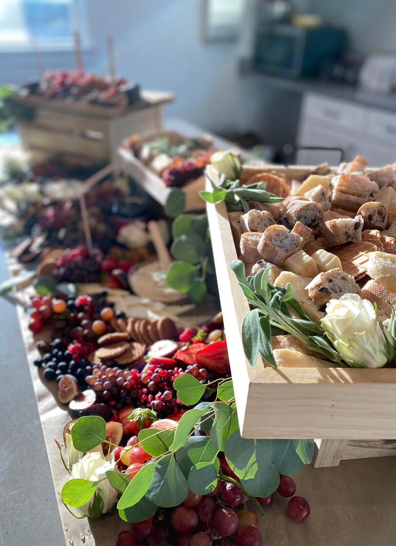 There is something everyone will like! Charcuterie, cheese, grazing Table, utah catering, weddings, events